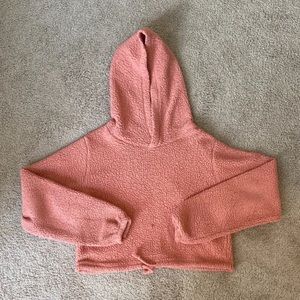 pink hoodie